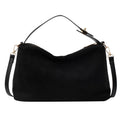 Fashion Autumn Winter Big Boston Tote Soft Matte Suede Cow Leather Women's Handbag Shoulder Crossbody Bag For Women Grey Brown