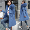 Winter Jacket 2026 New Women Parka Clothes Long Coat Wool Liner Hooded Jacket Fur Collar Thick Warm Snow Wear Padded Parka