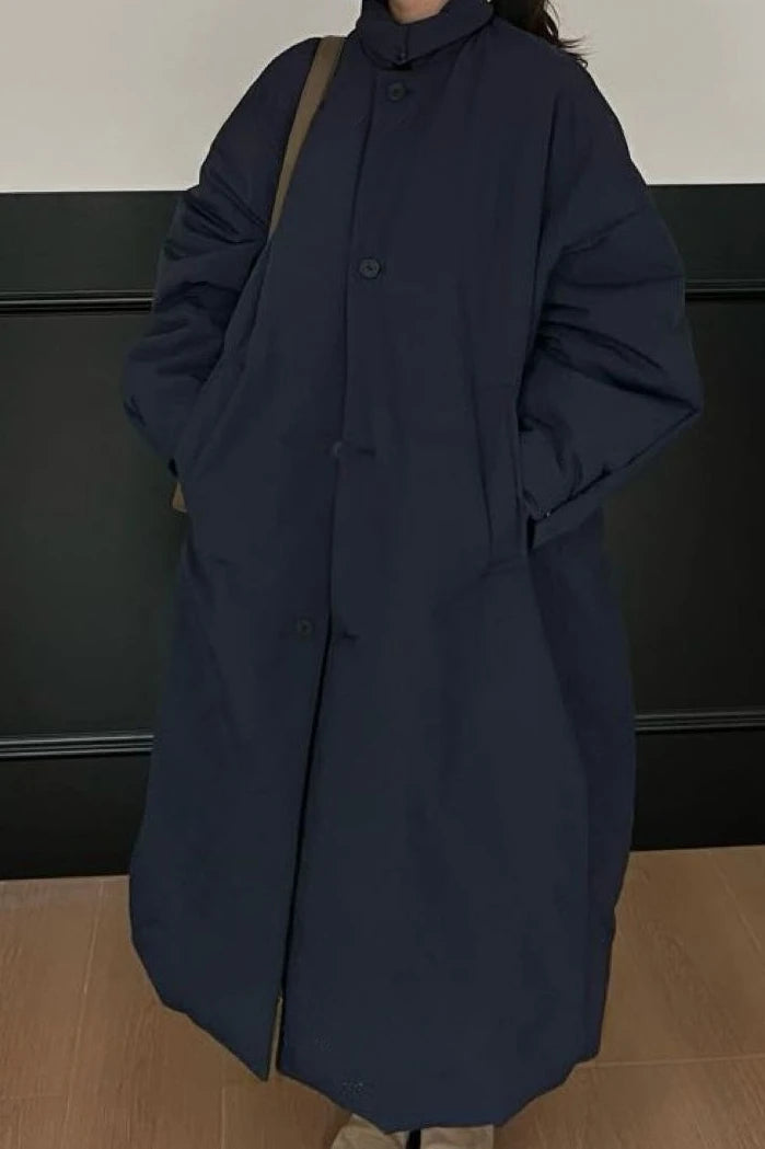 Winter New Women's Cotton Jacket Loose Commuter Stand Collar Windproof Oversized Parkas