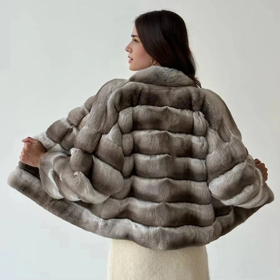 Winter Fur Jackets Women Natural Rabbit Fur Short Coat Hot Selling New Real Fur Clothes For Women