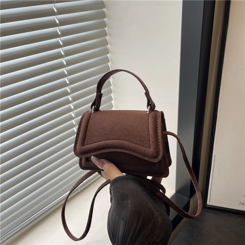 Fashion Mini Crossbody Bag for Women High Quality Women's Shoulder Bag Solid Color Simple Casual Handbag Autumn Winter New