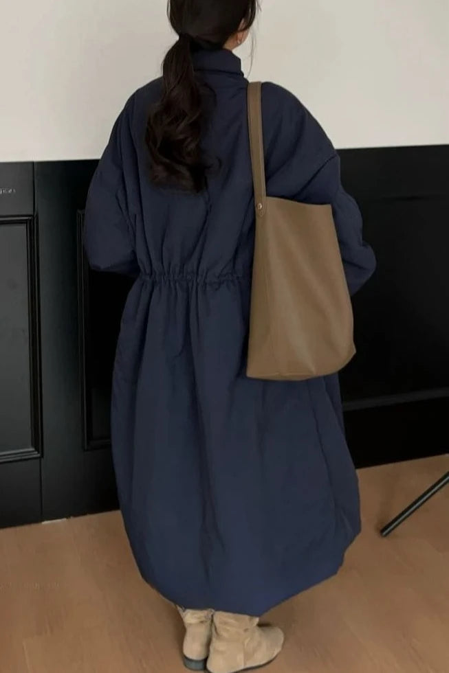 Winter New Women's Cotton Jacket Loose Commuter Stand Collar Windproof Oversized Parkas