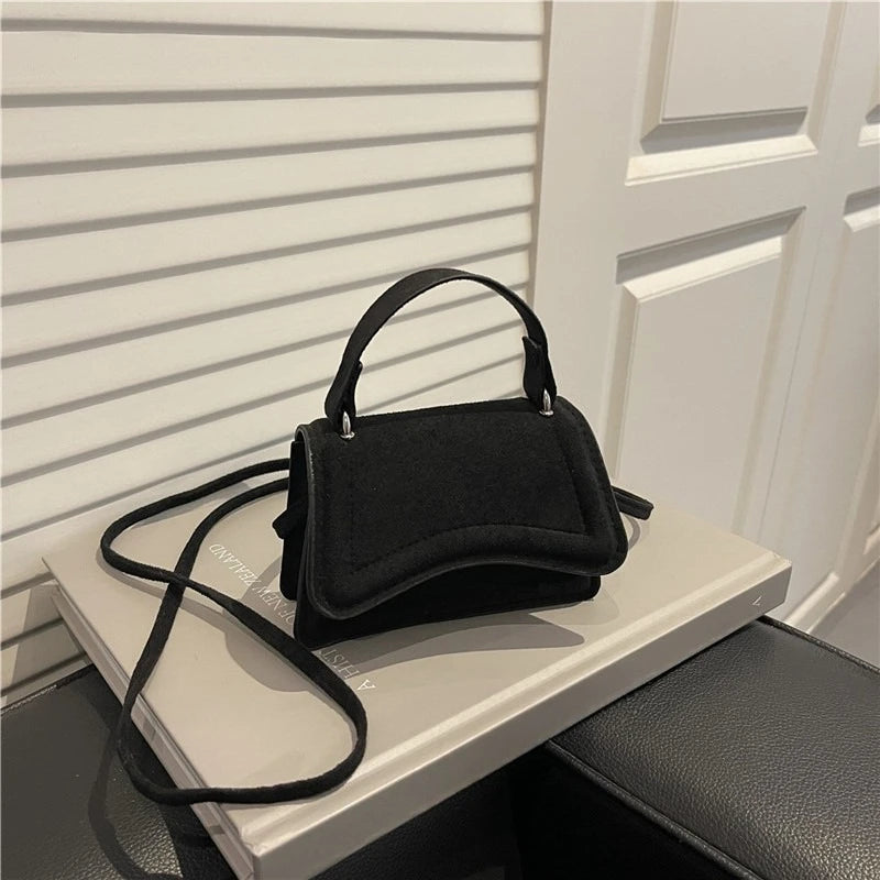 Fashion Mini Crossbody Bag for Women High Quality Women's Shoulder Bag Solid Color Simple Casual Handbag Autumn Winter New